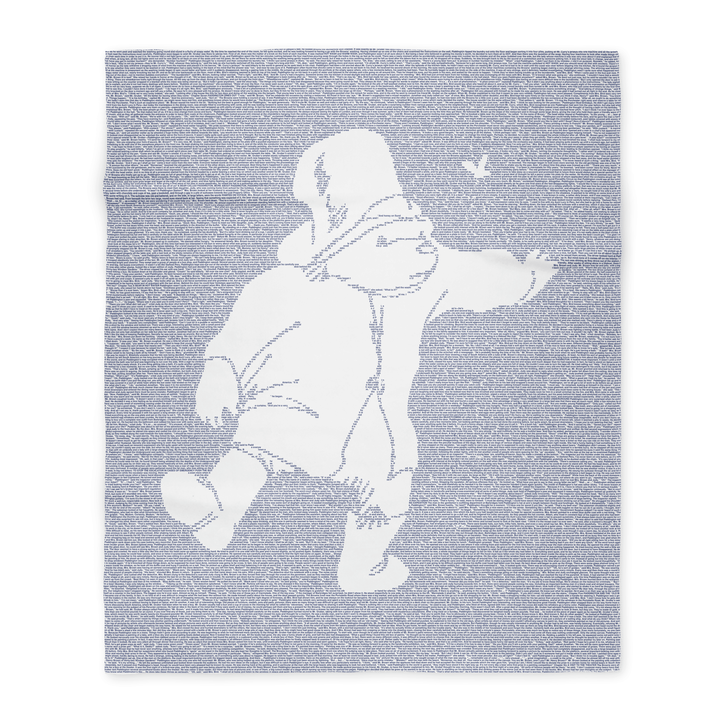 Litographs | A Bear Called Paddington | Book Blanket