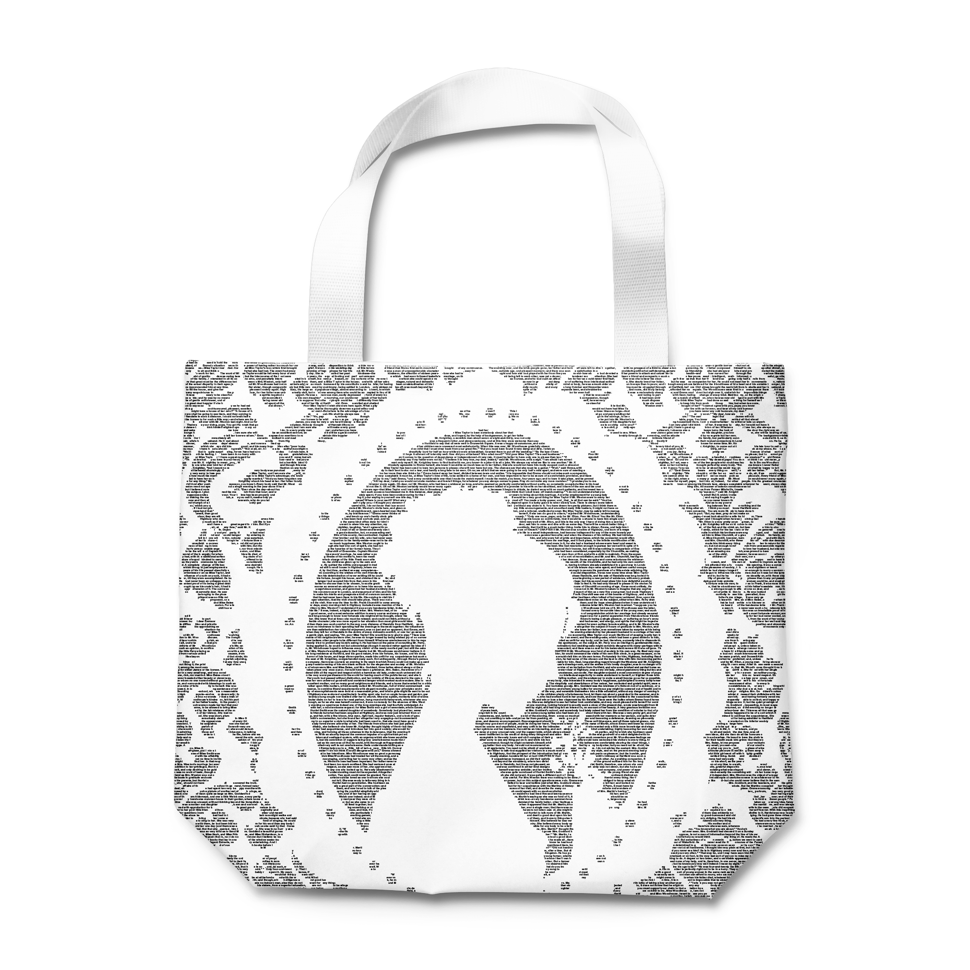 Alice in Wonderland Silhouette Tote Bag