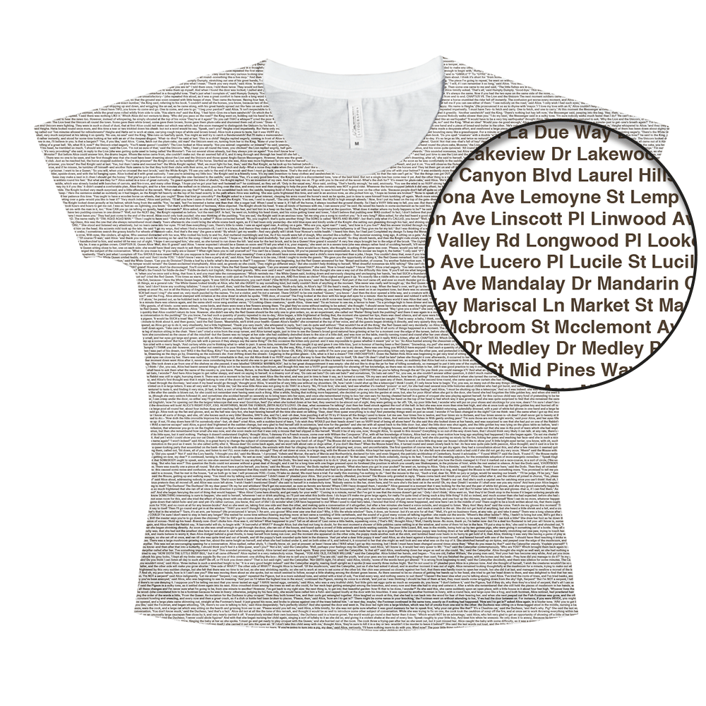 Litographs | The Streets of Los Angeles | Book T-Shirt