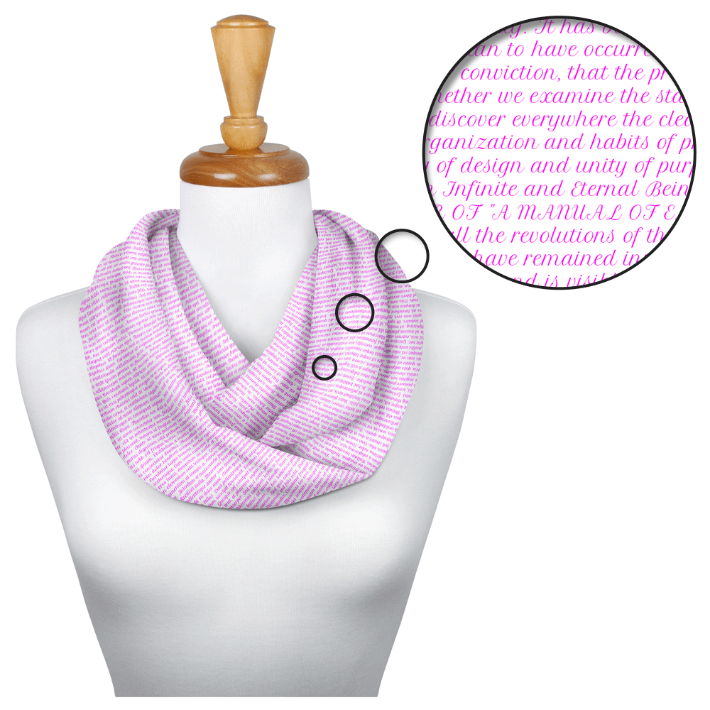 Pride and Prejudice Book Scarf Infinity Scarf, Literary Scarf