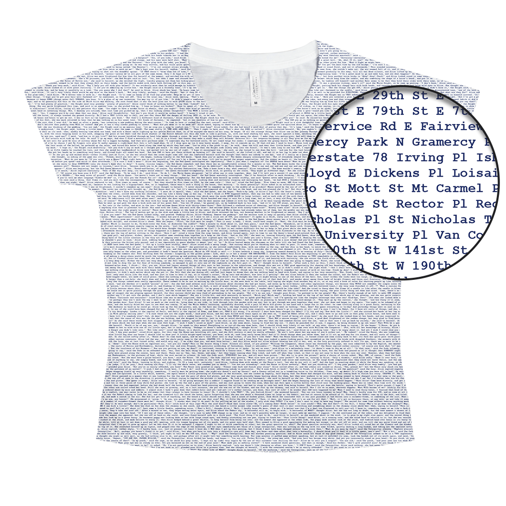 Litographs | The Book of Streets York New | T-Shirt City