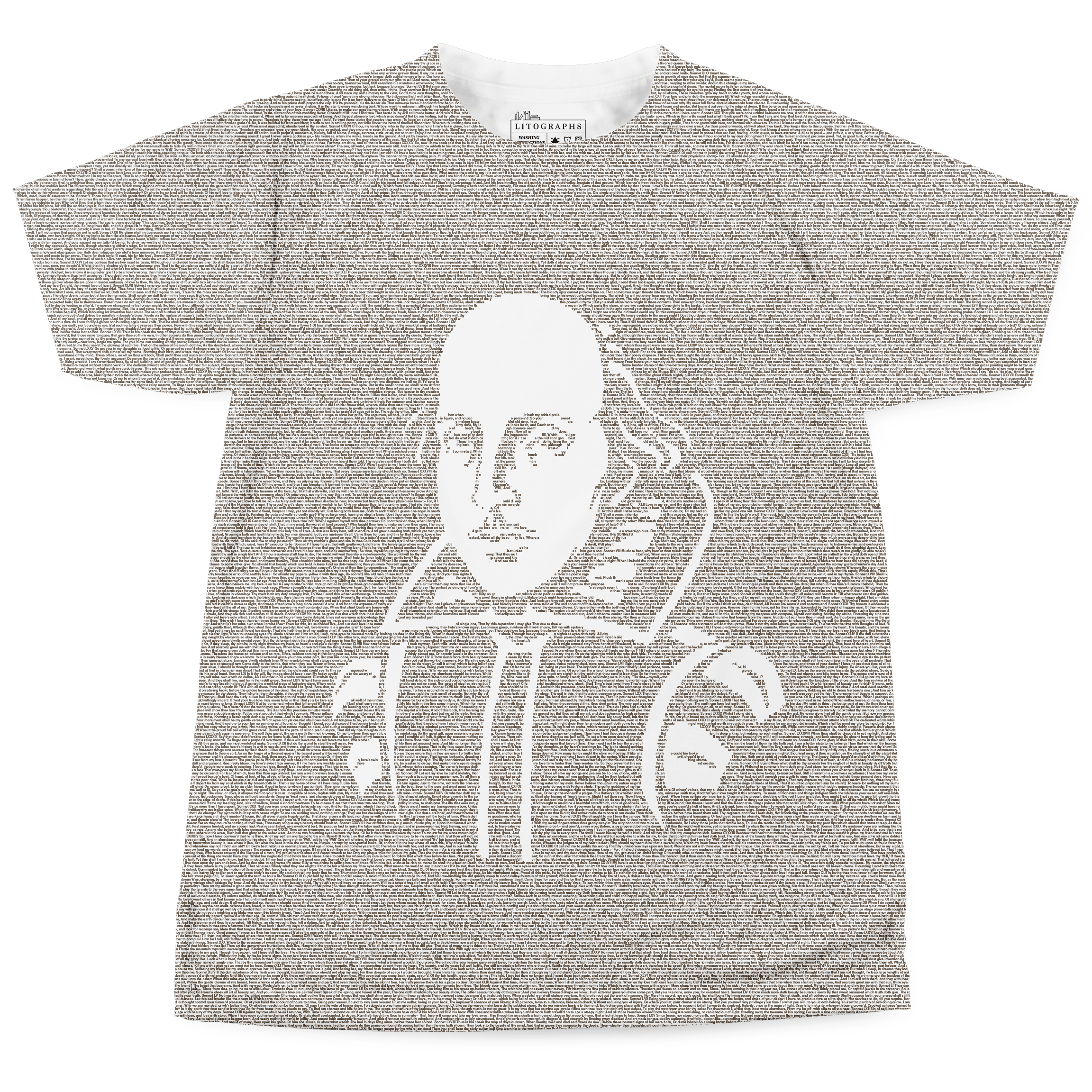 Shakespeare's Sonnets | Book T-Shirt - Litographs