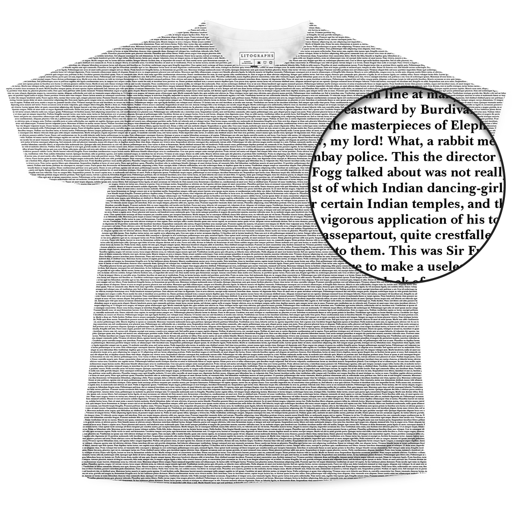 Litographs | Around the World in 80 Days | Book T-Shirt